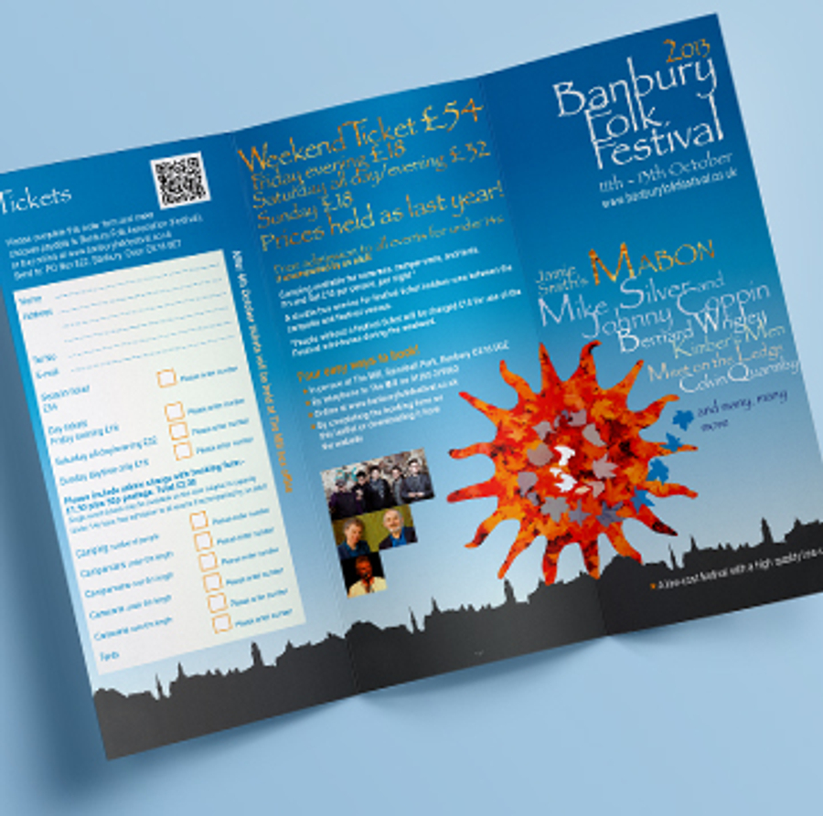 150gsm Silk or Gloss Folded Flyers