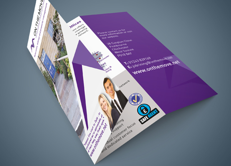 300gsm Silk or Gloss Folded Flyers