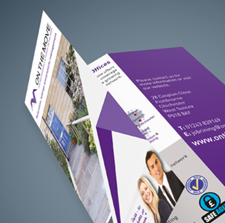 300gsm Silk or Gloss Folded Flyers