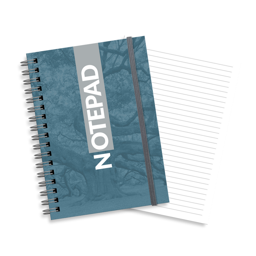 A5 Portrait Ringbound Hardback Lined Notebook