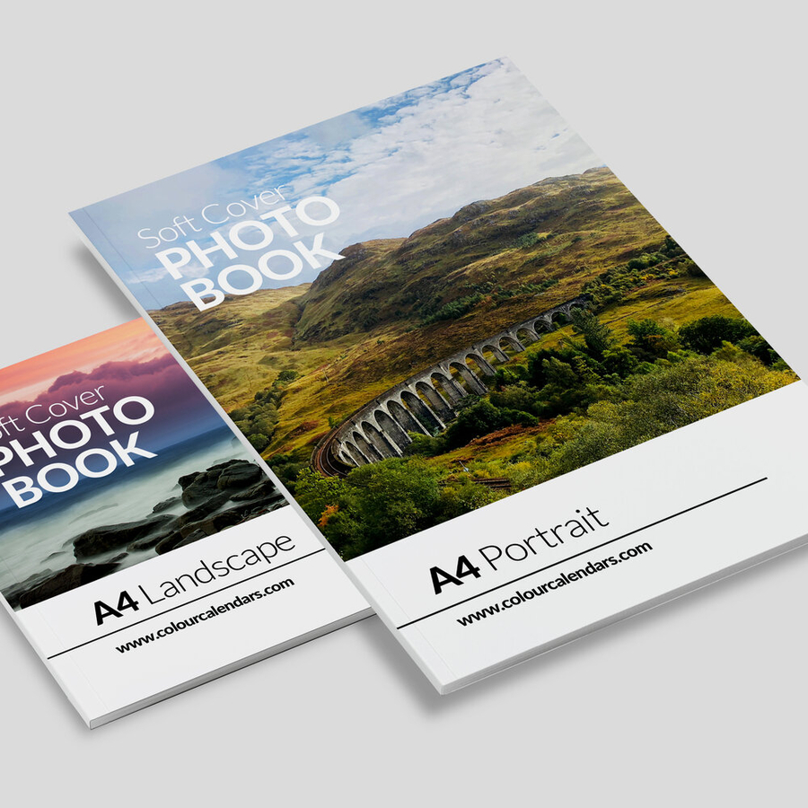 A4 Portrait/Landscape Softcover Book