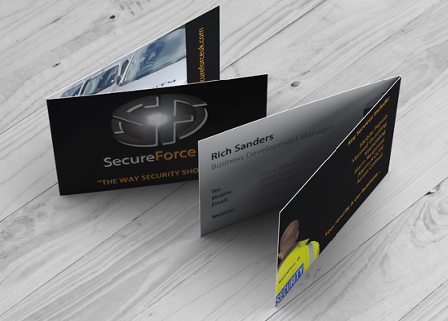 Folded Business Cards